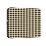 Cedar Lane | Black & Cream Gingham Laptop Case