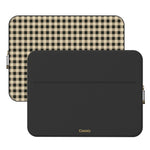Cedar Lane | Black & Cream Gingham Laptop Case