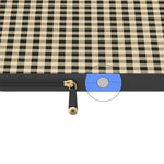 Cedar Lane | Black & Cream Gingham Laptop Case