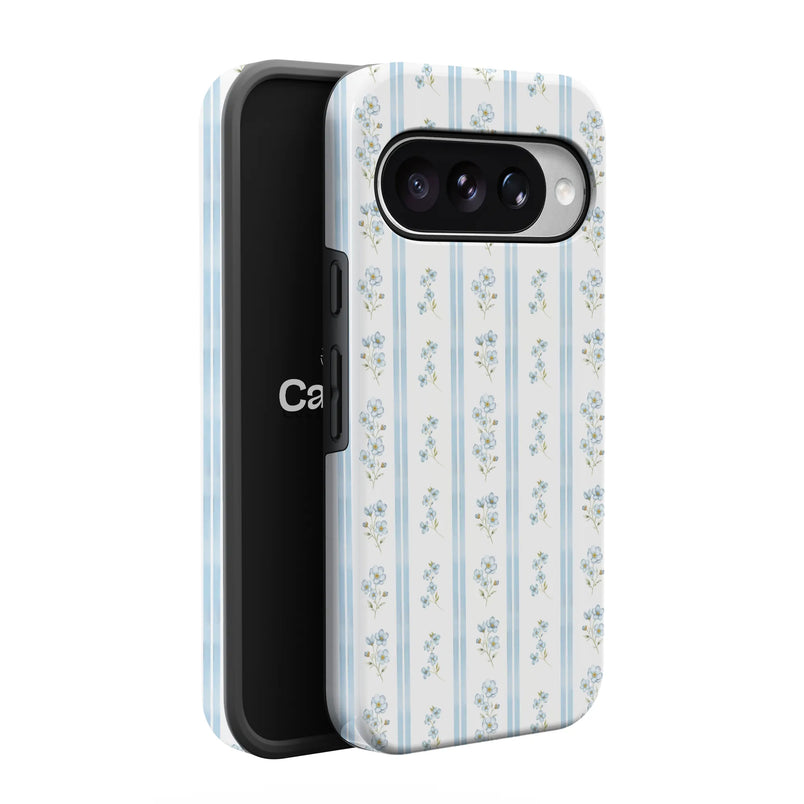 Cottage Stripe | Blue Floral Case