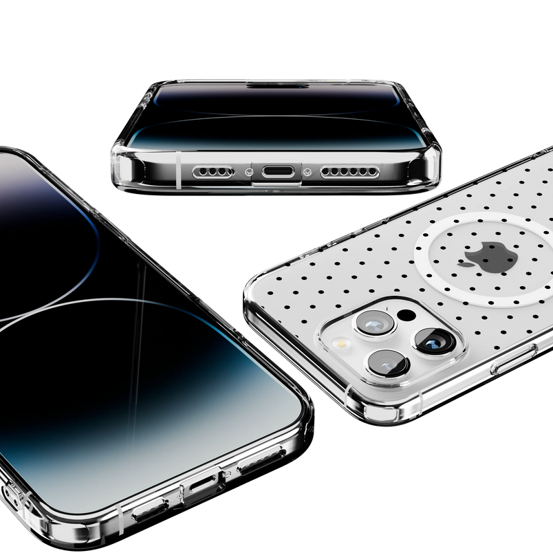 On the Dot | Black Polka Dot Case