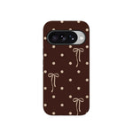 Teddy Bows | Brown Polka Dot Case