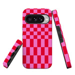Vibe Check | Pink Checkerboard Case
