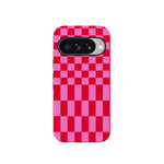 Vibe Check | Pink Checkerboard Case