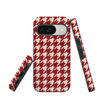 Scarlet Stitch | Red Houndstooth Case
