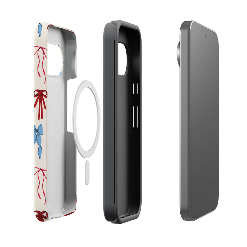 American Girlie | Red White & Blue Bows Case