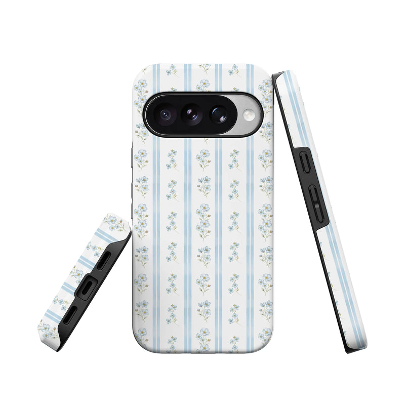 Cottage Stripe | Blue Floral Case