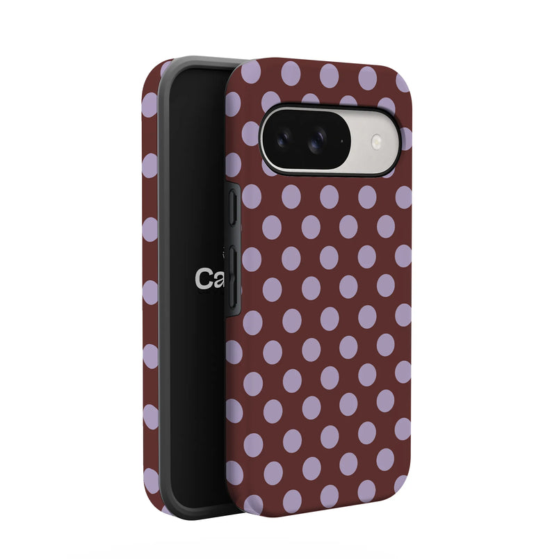 Spotted in SoHo | Burgundy Polka Dot Case