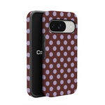 Spotted in SoHo | Burgundy Polka Dot Case
