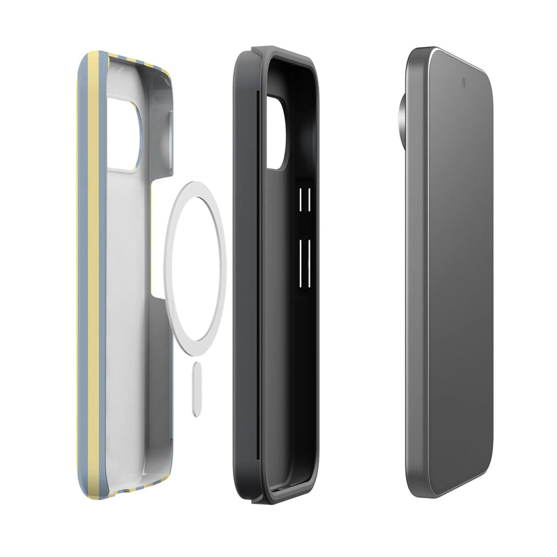 Coastline Stripes | Blue & Yellow Case (Manual)