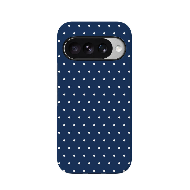 On the Dot | Navy Polka Dot Case