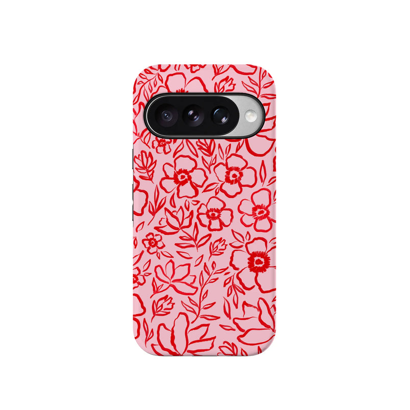 Blush Garden | Floral Doodle Case