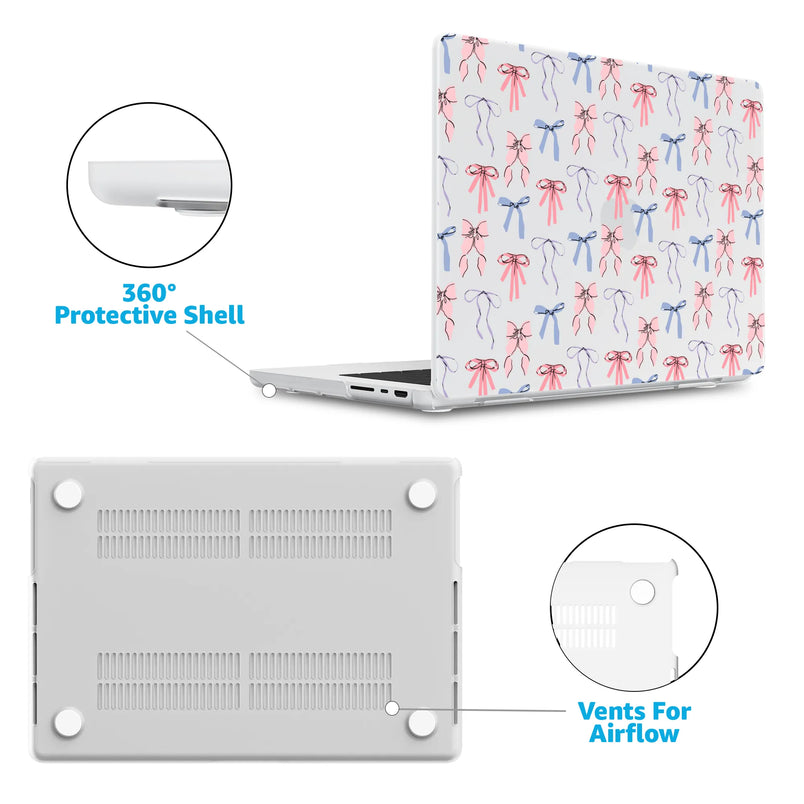 Coquette Girlie | Pastel Bows Laptop Shell