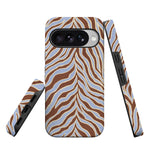 Untamed | Brown & Blue Zebra Case