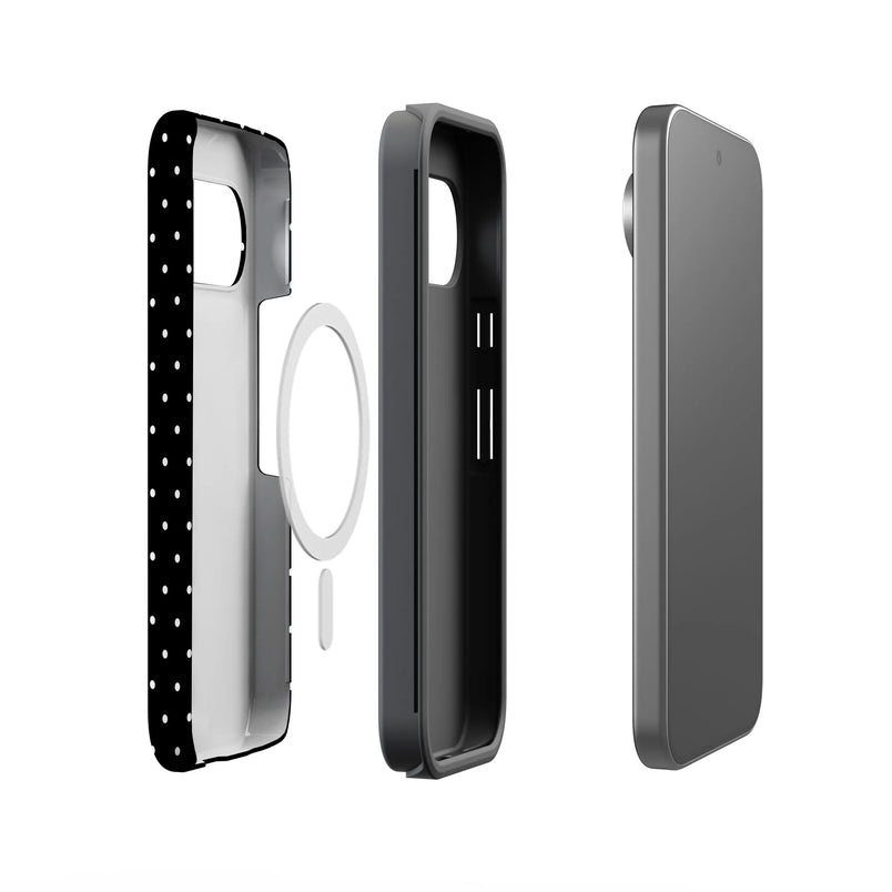 On the Dot | White Polka Dot Case