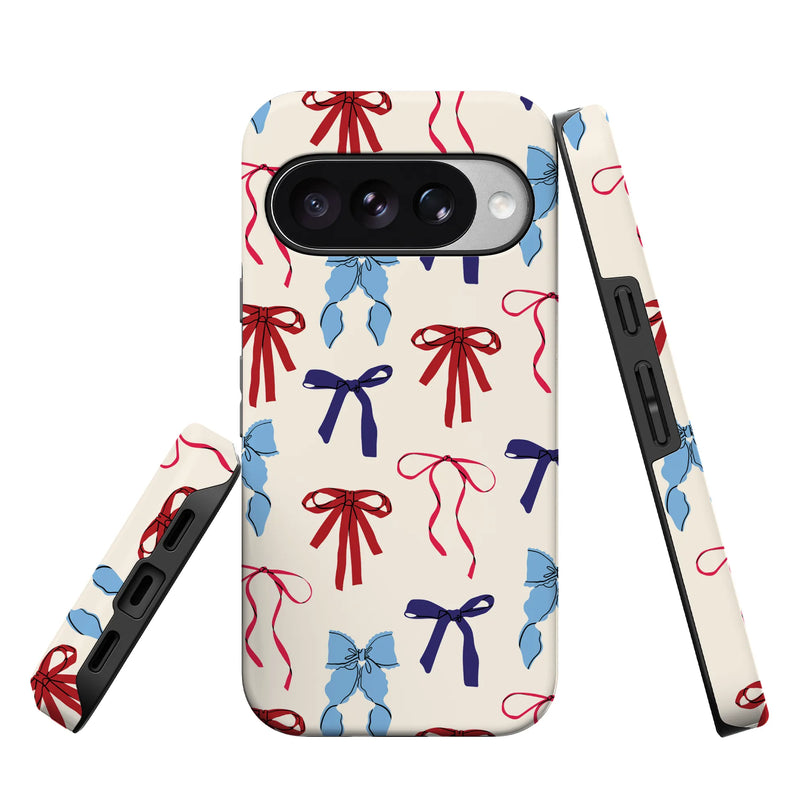 American Girlie | Red White & Blue Bows Case