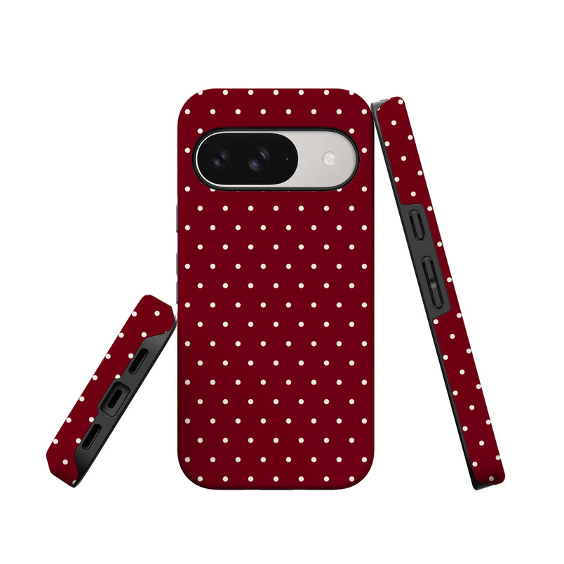 On the Dot | Maroon Polka Dot Case