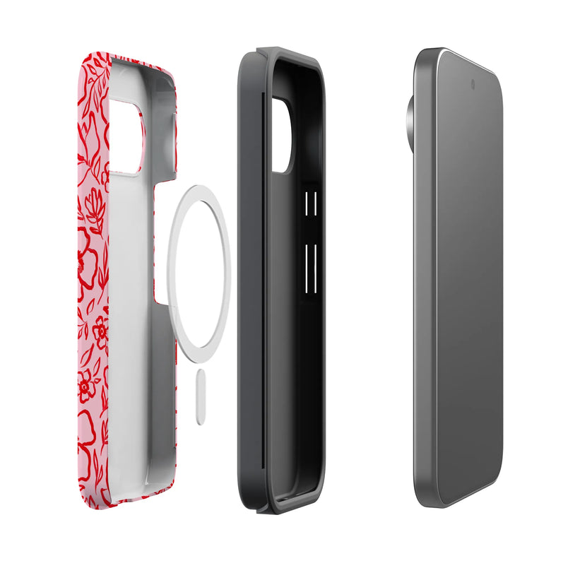 Blush Garden | Floral Doodle Case