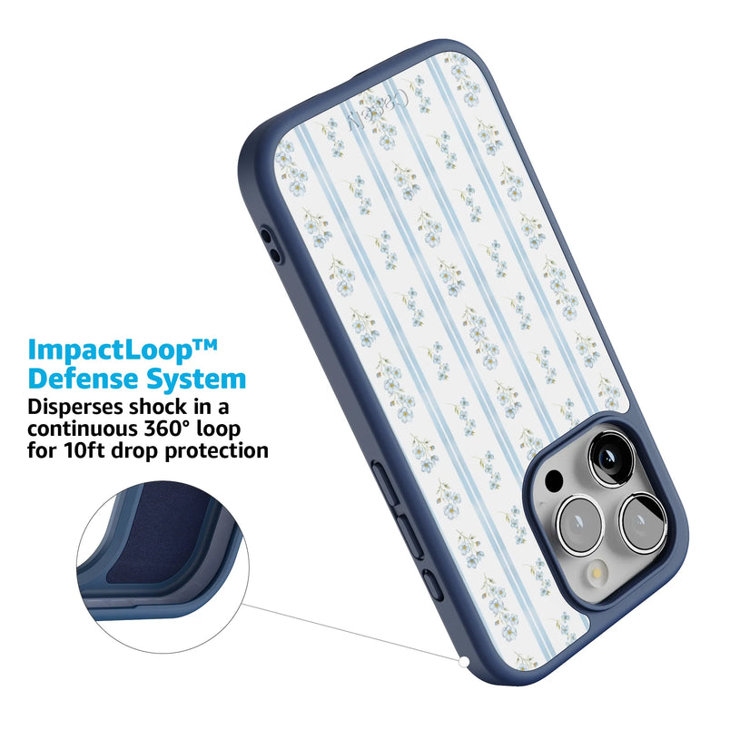 Cottage Stripe | Blue Floral Case