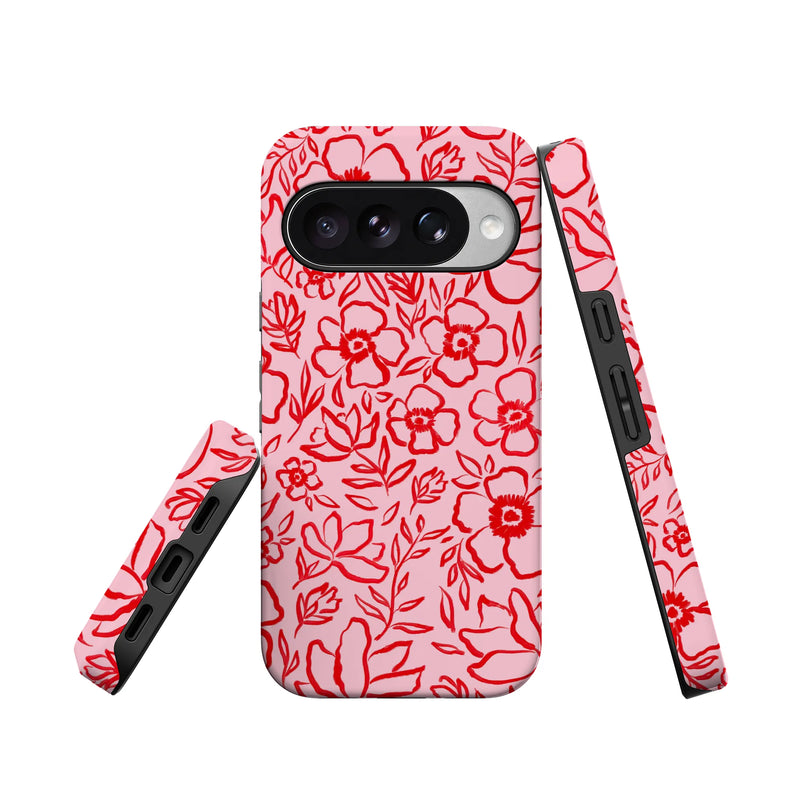 Blush Garden | Floral Doodle Case