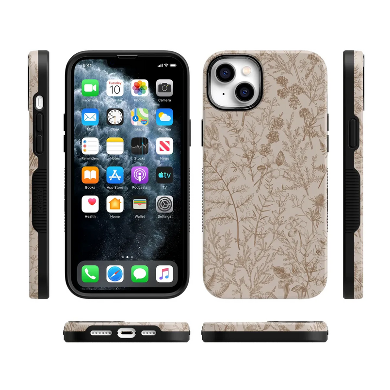 Beige Garden | Neutral Floral Case