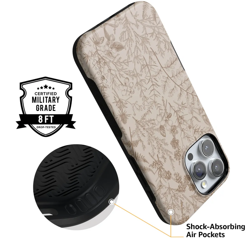 Beige Garden | Neutral Floral Case