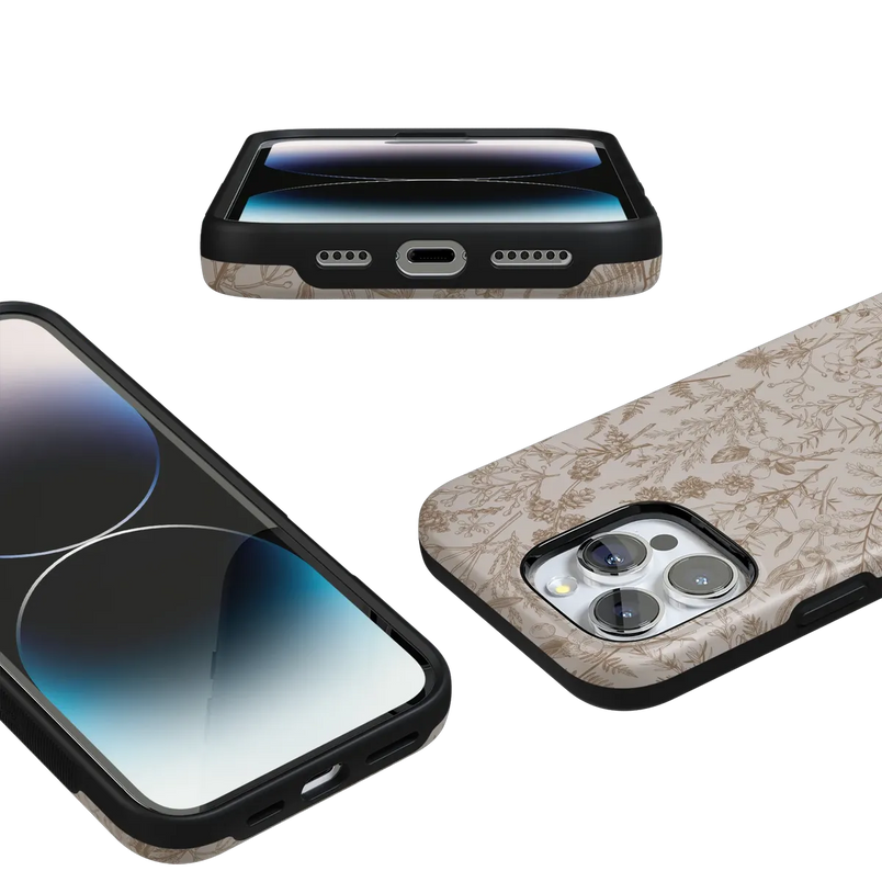 Beige Garden | Neutral Floral Case