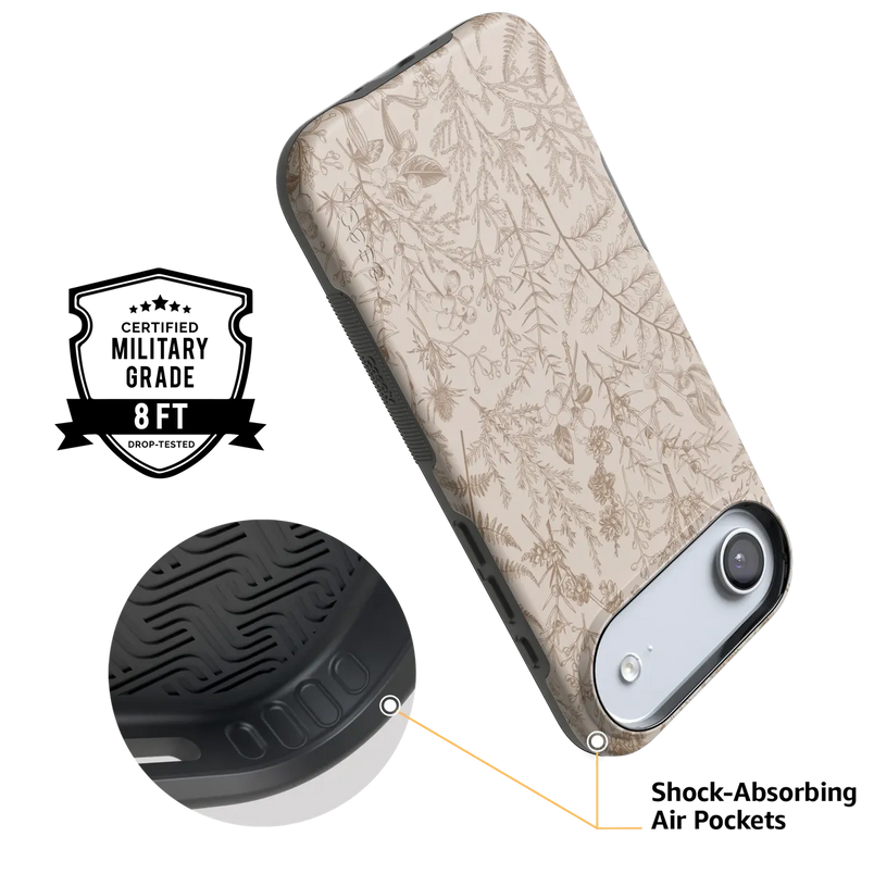 Beige Garden | Neutral Floral Case