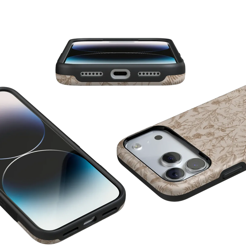 Beige Garden | Neutral Floral Case