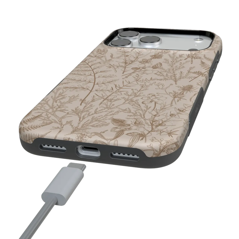 Beige Garden | Neutral Floral Case