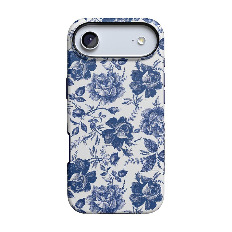 Rose to Fame | Blue & White Rose Floral Case