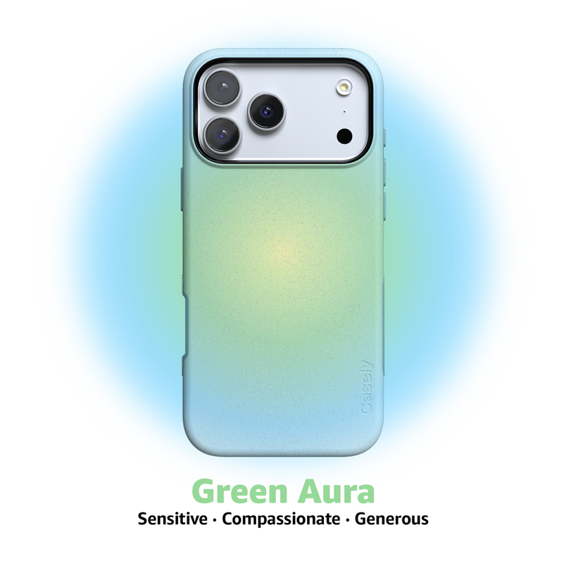 Casely iPhone 15 Pro Compatible with MagSafe Inner Glow | Green Aura Case Classic + MagSafe Casely iPhone 15 Pro Compatible with MagSafe Inner Glow | Green Aura Case Classic + MagSafe