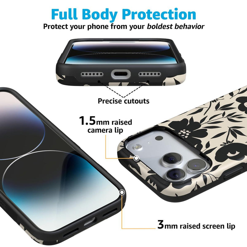 Dark Fantasy | Contrast Floral Case