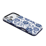 Rose to Fame | Blue & White Rose Floral Case