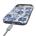 Rose to Fame | Blue & White Rose Floral Case