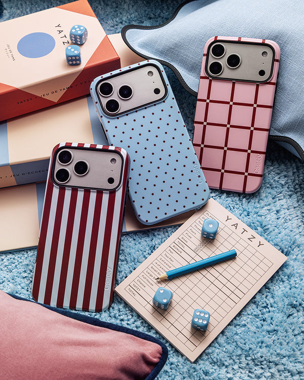 Uptown Gridlock | Pink Checkerboard Case