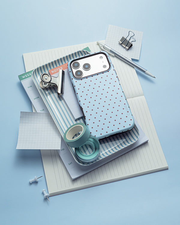 On the Dot | Blue Polka Dot Case