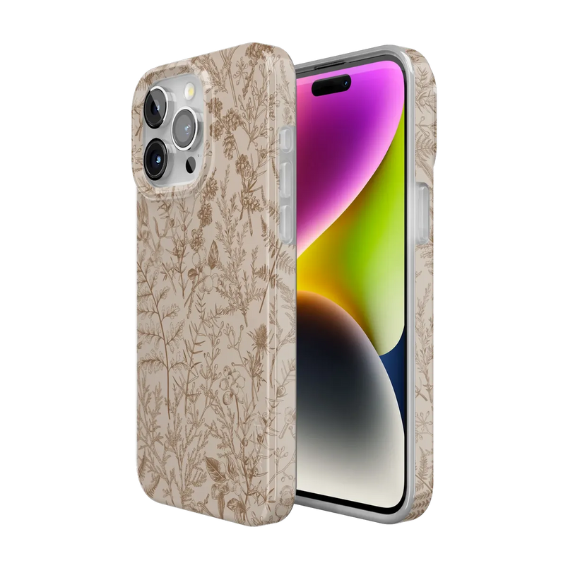 Beige Garden | Neutral Floral Case