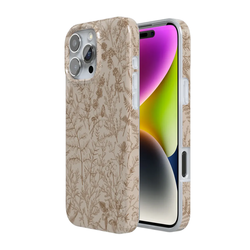 Beige Garden | Neutral Floral Case