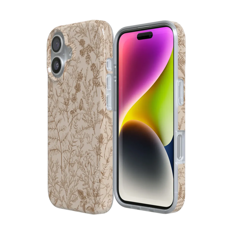 Beige Garden | Neutral Floral Case