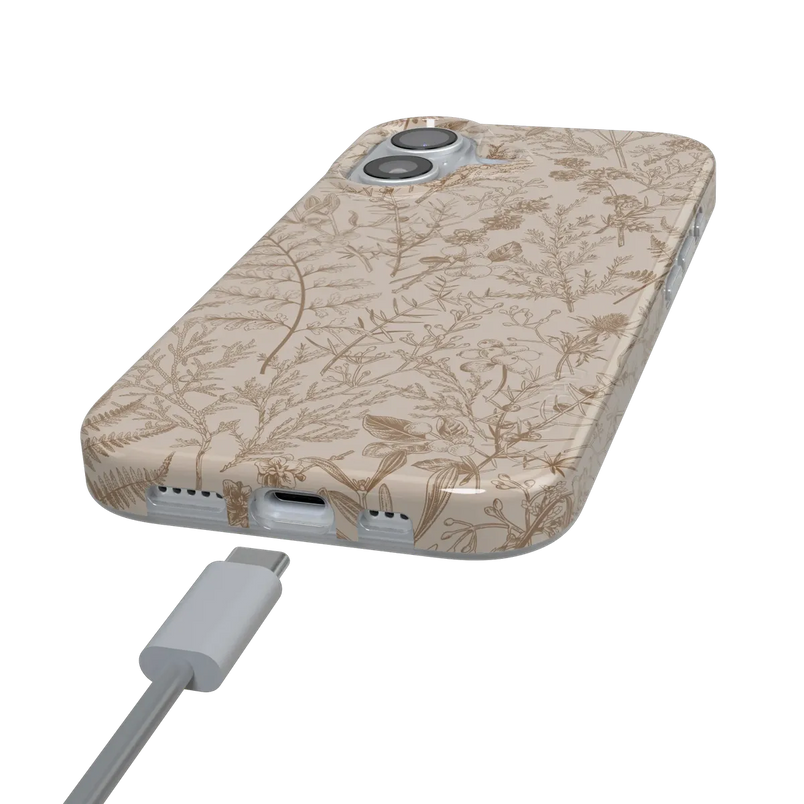 Beige Garden | Neutral Floral Case
