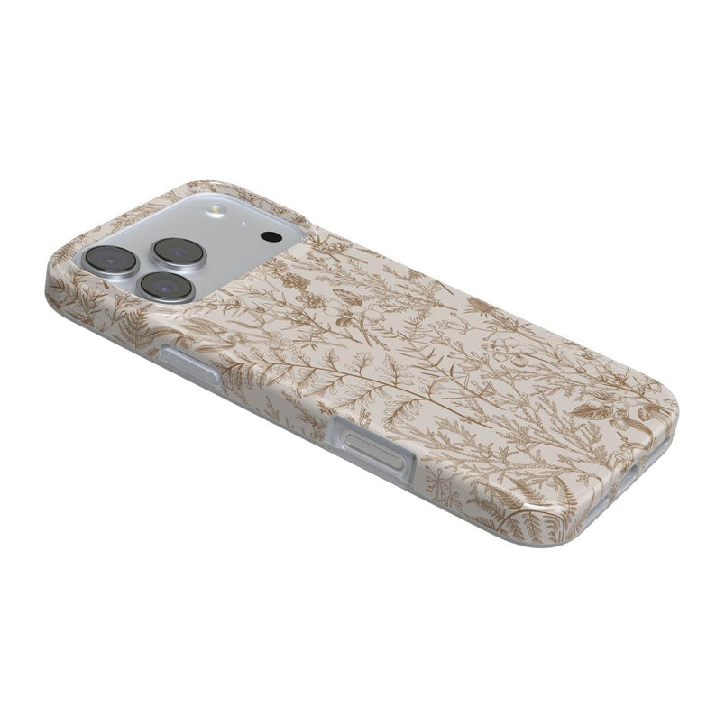 Beige Garden | Neutral Floral Case