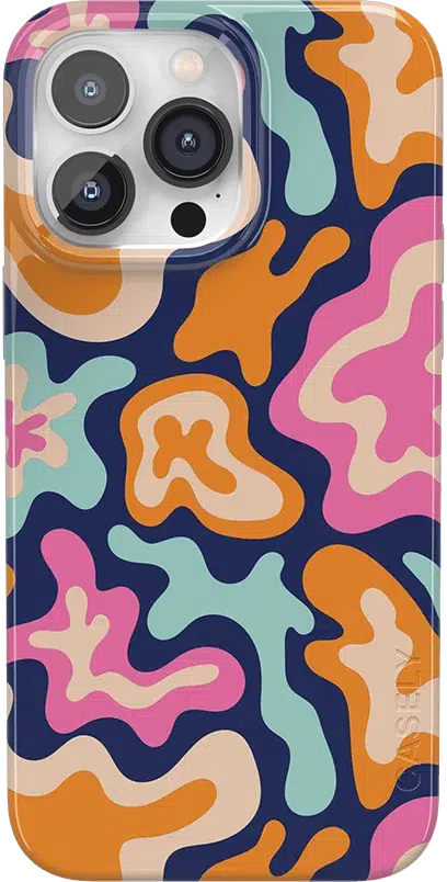 Midnight Color Splash | Abstract Retro Case iPhone Case get.casely Classic + MagSafe® iPhone 14 Pro Max 