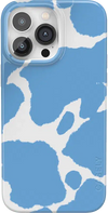 Current MOOd | Light Blue Cow Print Case iPhone Case get.casely Classic + MagSafe® iPhone 14 Pro Max 