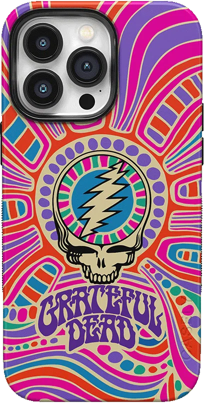 Art of Chaos | Grateful Dead Skull Case iPhone Case get.casely Classic + MagSafe® iPhone 15 Pro 