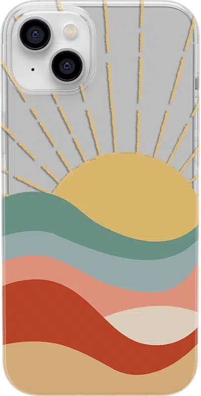 Here Comes the Sun | Colorblock Sunset Case iPhone Case get.casely Classic iPhone 13 Mini 