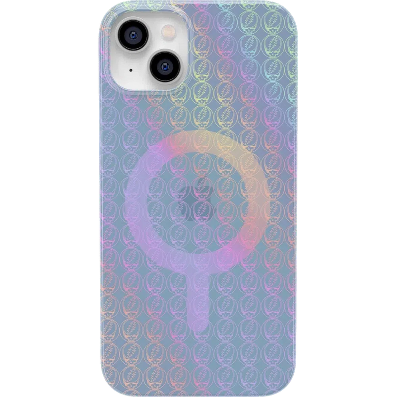 Rainbow Ripple | Holographic Grateful Dead Case iPhone Case get.casely Classic + MagSafe® iPhone 14 Plus 