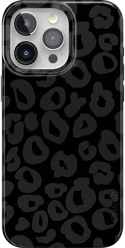Into the Wild | Black Leopard Case iPhone Case get.casely Classic + MagSafe® iPhone 15 Pro Max 