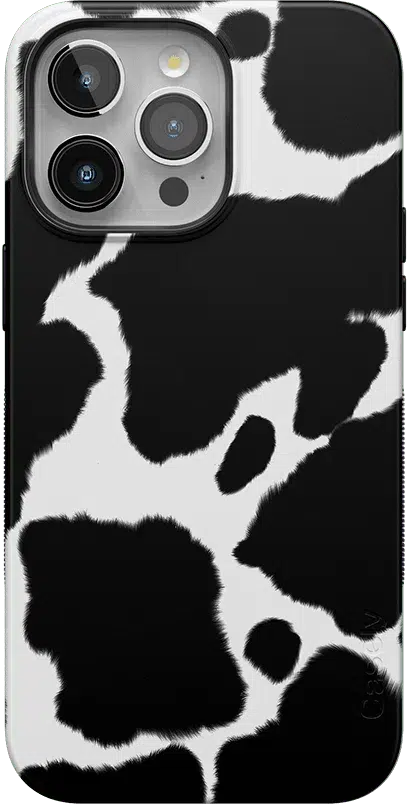 Current MOOd | Cow Print Case iPhone Case get.casely Classic + MagSafe® iPhone 15 Pro 