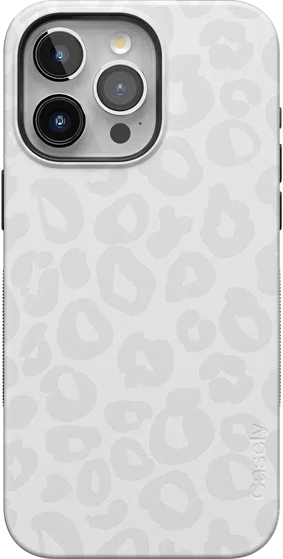 Into the Wild | White Snow Leopard Case iPhone Case get.casely 